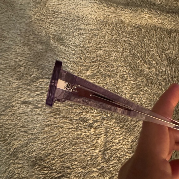 Purple, square Ray Ban sunglasses. Excellent condition. - Picture 5 of 6